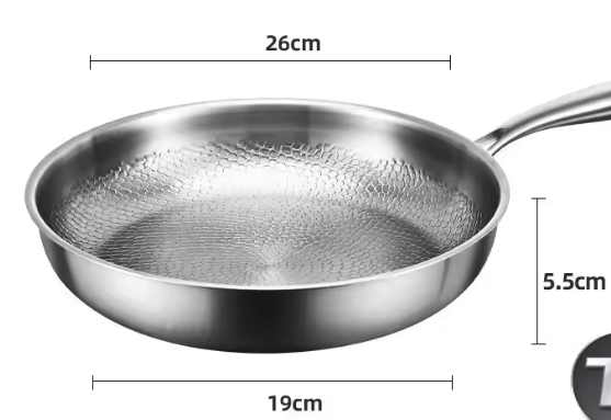 Eco-friendly Hammer Texture Cooking Pan