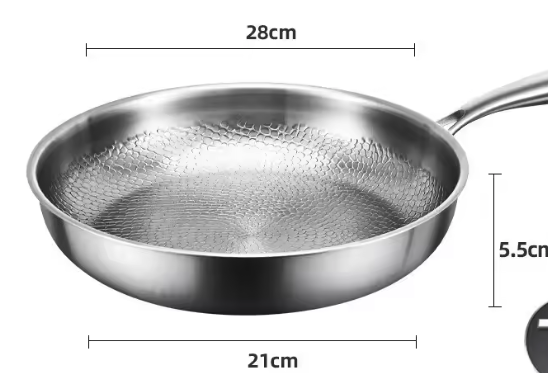 Eco-friendly Hammer Texture Cooking Pan