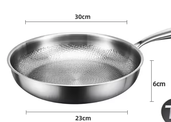 Eco-friendly Hammer Texture Cooking Pan